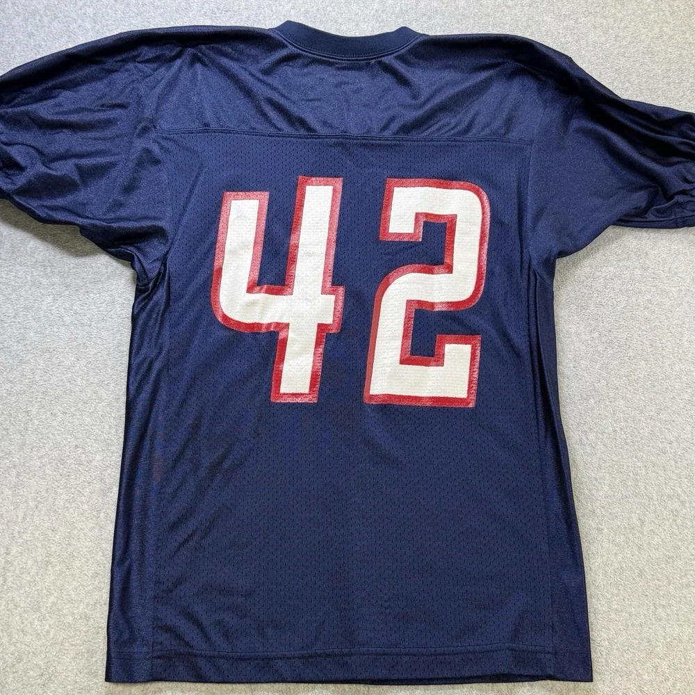 Y2K‎ Russell Athletic Football Jersey Navy Blue #42 Mesh Youth L Vintage